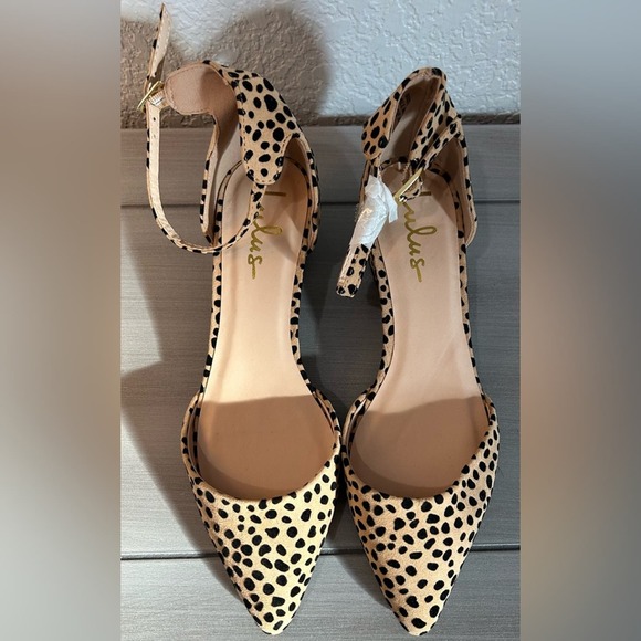 NWOT Lulu’s Low Heel Cheetah Pumps Size 8 - Picture 2 of 4
